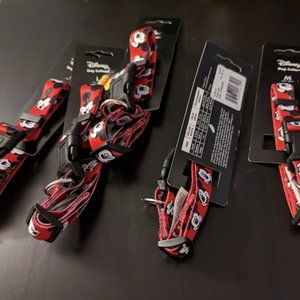 Dog Collar Disney Red Mickey Mouse Face Med New 12.9-20.5 neck up to 70lb